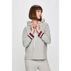 Tommy Hilfiger - Bluza. Szare bluzy damskie marki TOMMY HILFIGER, s, bez wzorów, z bawełny, bez rękawów, z kapturem. Za 539,90 zł.