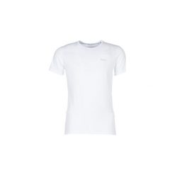 T-shirty z krótkim rękawem Pepe jeans BASIC NOS. Białe t-shirty męskie Pepe Jeans, s, bez wzorów, z jeansu, bez kołnierzyka, krótkie. Za 89,00 zł.