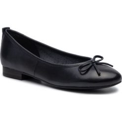 Baleriny TAMARIS - 1-22114-23 Navy 805. Niebieskie baleriny damskie Tamaris, bez wzorów, ze skóry ekologicznej, bez obcasa. Za 199,00 zł.