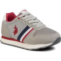 Sneakersy U.S. POLO ASSN. - Sand NOBIK4246S0/TH1 Grey. Szare trampki chłopięce U.S. Polo Assn., bez wzorów, ze skóry ekologicznej, na sznurówki. Za 189,00 zł.