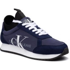 Sneakersy CALVIN KLEIN JEANS - Jemmy B4S0136 Medieval Blue. Niebieskie sneakersy męskie Calvin Klein Jeans, bez zapięcia. W wyprzedaży za 399,00 zł.