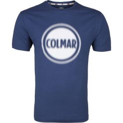 T- shirt Colmar. Niebieskie t-shirty męskie Colmar, m, bez wzorów, z włoskim kołnierzykiem. Za 119,00 zł.
