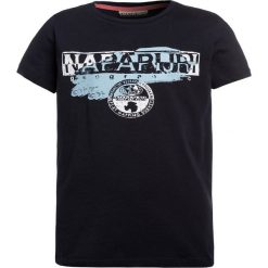Napapijri SHADOW Tshirt z nadrukiem blu marine. Niebieskie t-shirty męskie Napapijri, z nadrukiem, z bawełny. Za 129,00 zł.
