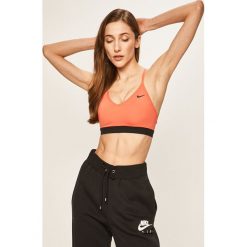 Nike - Biustonosz sportowy. Czarne biustonosze sportowe damskie Nike, s, bez wzorów, z elastanu. Za 129,90 zł.