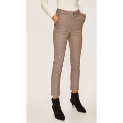 Answear - Spodnie. Brązowe spodnie damskie ANSWEAR, s, z elastanu. W wyprzedaży za 59,90 zł.