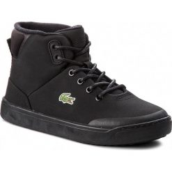 Sneakersy LACOSTE - Explorateur Classic3181CAJ 7-36CAJ000602H Blk/Blk. Czarne półbuty damskie marki Lacoste, na co dzień, bez wzorów, ze skóry ekologicznej, bez obcasa, na płaskiej podeszwie, bez zapięcia. W wyprzedaży za 279,00 zł.