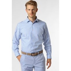 James - Koszula męska, niebieski. Niebieskie koszule męskie James, m, bez wzorów, eleganckie, z klasycznym kołnierzykiem, bez rękawów. Za 129,95 zł.