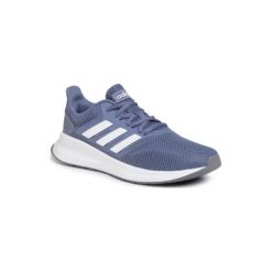 ADIDAS RUNFALCON F36217. Niebieskie buty sportowe damskie Adidas, bez wzorów, ze skóry ekologicznej, sportowe. Za 199,99 zł.