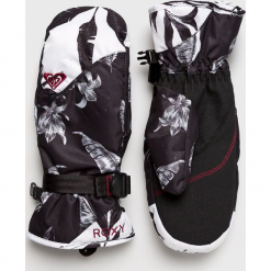 Roxy - Rękawiczki. Czerwone rękawiczki damskie Roxy, z materiału. Za 199,90 zł.