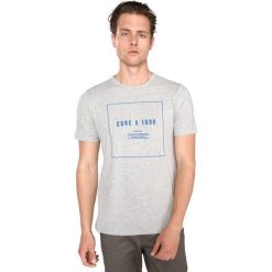 Jack & Jones Pretoria Koszulka Szary. Szare podkoszulki męskie Jack & Jones, xxl, z nadrukiem, z elastanu, bez kołnierzyka, z krótkim rękawem, krótkie. Za 64,95 zł.