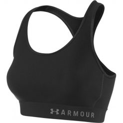 Under Armour Armour Mid Kehole Bra 1307196-001. Czarne biustonosze sportowe damskie m, z poliesteru. W wyprzedaży za 99,99 zł.