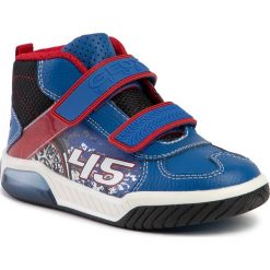 Sneakersy GEOX - J Inek B. A J949CA 05411 C0833 S Royal/Red. Niebieskie trampki chłopięce Geox, bez wzorów, ze skóry ekologicznej, bez zapięcia. Za 279,00 zł.