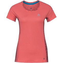 Bluzki, topy, tuniki: Odlo Koszulka damska Omnius Print F-Dry pomarańczowa r. S (312321)