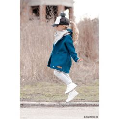 Płaszcz dziecięcy morski granat. Zielone bluzy chłopięce rozpinane marki Pakamera. Za 189,00 zł.