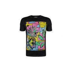 T-shirty z krótkim rękawem Dsquared S71GD0622. Czarne t-shirty męskie Dsquared, s, bez wzorów, bez kołnierzyka, krótkie. Za 489,00 zł.