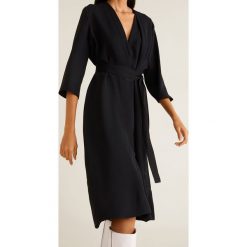 Mango - Sukienka Elf2. Szare sukienki z falbanami Mango, na co dzień, l, z poliesteru, casualowe, midi. Za 229,90 zł.