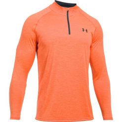 Bluzy męskie: Under Armour Bluza męska Tech 1/4 Zip pomarańczowo-czarna r. L (1242220-889)