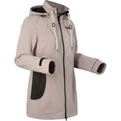 Kurtka zimowa ze sztucznym futerkiem bonprix czarny. Czarne kurtki damskie bonprix, na zimę, bez wzorów, bez kaptura. Za 239,99 zł.