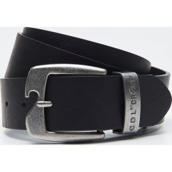 Pasek z eko skóry - Czarny. Czarne paski męskie marki Cropp, w paski, ze skóry. Za 34,99 zł.