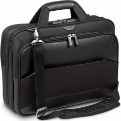 Targus Mobile VIP15.6" Large Topload czarna. Czarne torby na laptopa Targus, bez wzorów, z poliesteru. W wyprzedaży za 249,00 zł.