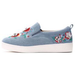 Vices Tenisówki Slip-On Damskie 36 Jasnoniebieskie. Szare trampki i tenisówki damskie vices, z haftami, bez zapięcia. Za 139,00 zł.