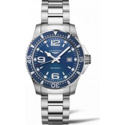 LONGINES HydroConquest L3.730.4.96.6. Szare zegarki męskie LONGINES, ze stali. Za 3690,00 zł.
