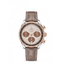 ZEGAREK OMEGA Speedmaster 324.28.38.50.02.002. Białe zegarki damskie marki OMEGA, złote. Za 35400,00 zł.