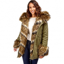 Parka w kolorze khaki. Brązowe parki damskie marki Snowie Collection, s. W wyprzedaży za 272,95 zł.