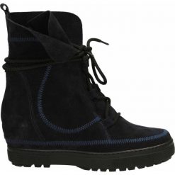 Botki - 1125I CAM BLU. Czarne botki damskie marki Venezia, ze skóry. Za 199,00 zł.