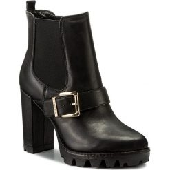 Botki LIU JO - Beatle Tc 105 Cher S67173 P0158 Nero 22222. Czarne botki damskie na obcasie marki Liu Jo, ze skóry. W wyprzedaży za 549,00 zł.