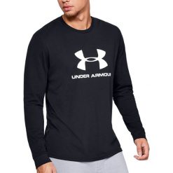 UNDER ARMOUR SPORTSTYLE LOGO > 1329283-001. Koszulki męskie Under Armour, xl, bez wzorów, z bawełny, klasyczne, bez kołnierzyka, bez rękawów, długie. Za 129,99 zł.