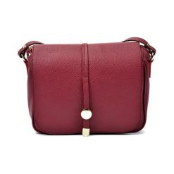 Torebki klasyczne damskie: Skórzana torebka w kolorze bordowym – (S)21 x (W)25 x (G)6 cm