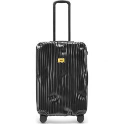 Walizka Stripe średnia Super Black. Czarne walizki Crash Baggage, bez wzorów. Za 1290,00 zł.
