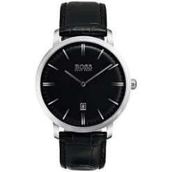 Hugo Boss Czarny Tradycja 1513460. Czarne zegarki męskie HUGO BOSS, srebrne. W wyprzedaży za 618,00 zł.