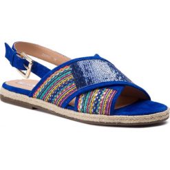 Espadryle GEOX - D Kolleen C D925SC 0DS21 C0GK4 Multicolor/Royal. Niebieskie espadryle damskie Geox, bez wzorów, ze skóry, bez obcasa, na obcasie. W wyprzedaży za 299,00 zł.