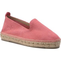 Espadryle MANEBI - Slippers W M 2.0 N0 Paradise Pink 1. Różowe espadryle damskie Manebi, bez wzorów, ze skóry, bez obcasa. W wyprzedaży za 299,00 zł.