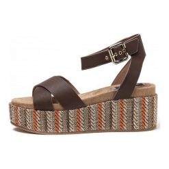 Wrangler Sandały Damskie Tempura Straw Cross 38 Brązowy. Brązowe sandały damskie Wrangler. W wyprzedaży za 169,00 zł.