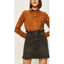 Answear - Spódnica. Czarne spódniczki damskie ANSWEAR, s, z bawełny, casualowe, mini, proste. Za 119,90 zł.