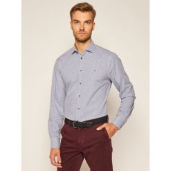 Koszula Tommy Hilfiger Tailored Dobby Check Classic TT0TT07592. Niebieskie koszule męskie Tommy Hilfiger Tailored, m, bez wzorów, biznesowe, bez kołnierzyka, bez rękawów. Za 299,00 zł.