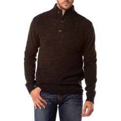 Golfy męskie: Sweter w kolorze antrayctowym