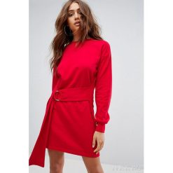 Sukienka EKATERINA. Czerwone sukienki damskie Sukienka EKATERINA, s, bez wzorów, bez kołnierzyka, z krótkim rękawem, krótkie, mini. W wyprzedaży za 59,00 zł.