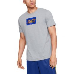 Under Armour SC30 Koszulka Szary. Szare podkoszulki męskie Under Armour, l, z haftami, z bawełny, z krótkim rękawem. Za 137,95 zł.