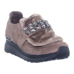 Sneakersy w kolorze jasnobrązowym. Pomarańczowe sneakersy damskie Braciallini. W wyprzedaży za 289,95 zł.