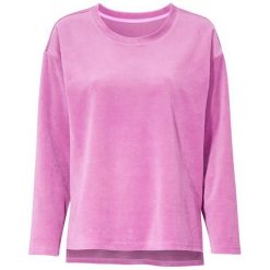 Cellbes Bluza welurowa różowy female różowy 58/60. Różowe bluzy damskie Cellbes, bez wzorów, z tkaniny, z długim rękawem, długie, bez kaptura. W wyprzedaży za 89,00 zł.