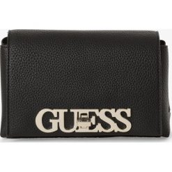 Guess Jeans - Damska torebka na ramię, czarny. Czarne torebki klasyczne damskie Guess Jeans, z aplikacjami, z jeansu, na ramię, bez dodatków. Za 329,95 zł.