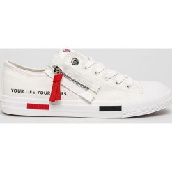 Big Star - Tenisówki. Białe trampki męskie BIG STAR, bez wzorów, z gumy, retro, na sznurówki. W wyprzedaży za 69,90 zł.