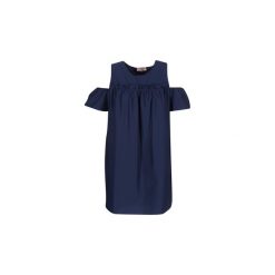 Sukienki krótkie Moony Mood GRIMAL. Niebieskie sukienki damskie marki Moony Mood, s, bez wzorów, bez kołnierzyka, z krótkim rękawem, krótkie, mini. Za 64,50 zł.