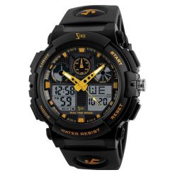Zegarek Zemge Zegarek męski z kolekcji SPORT Czarny / Żółty ZS1070 uniwersalny. Żółte zegarki męskie Zemge. Za 314,10 zł.