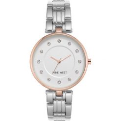 Zegarek Nine West Damski NW/2101RGSB Fashion Cyrkonie srebrny. Szare zegarki damskie marki Nine West, srebrne. Za 239,00 zł.
