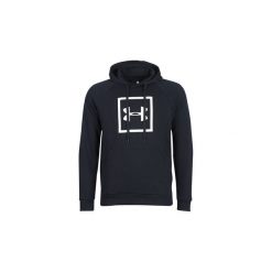 Bluzy Under Armour RIVAL FLEECE LOGO HOODY. Czarne bluzy męskie Under Armour, s, bez wzorów, bez kołnierzyka, bez rękawów, bez kaptura. Za 203,20 zł.